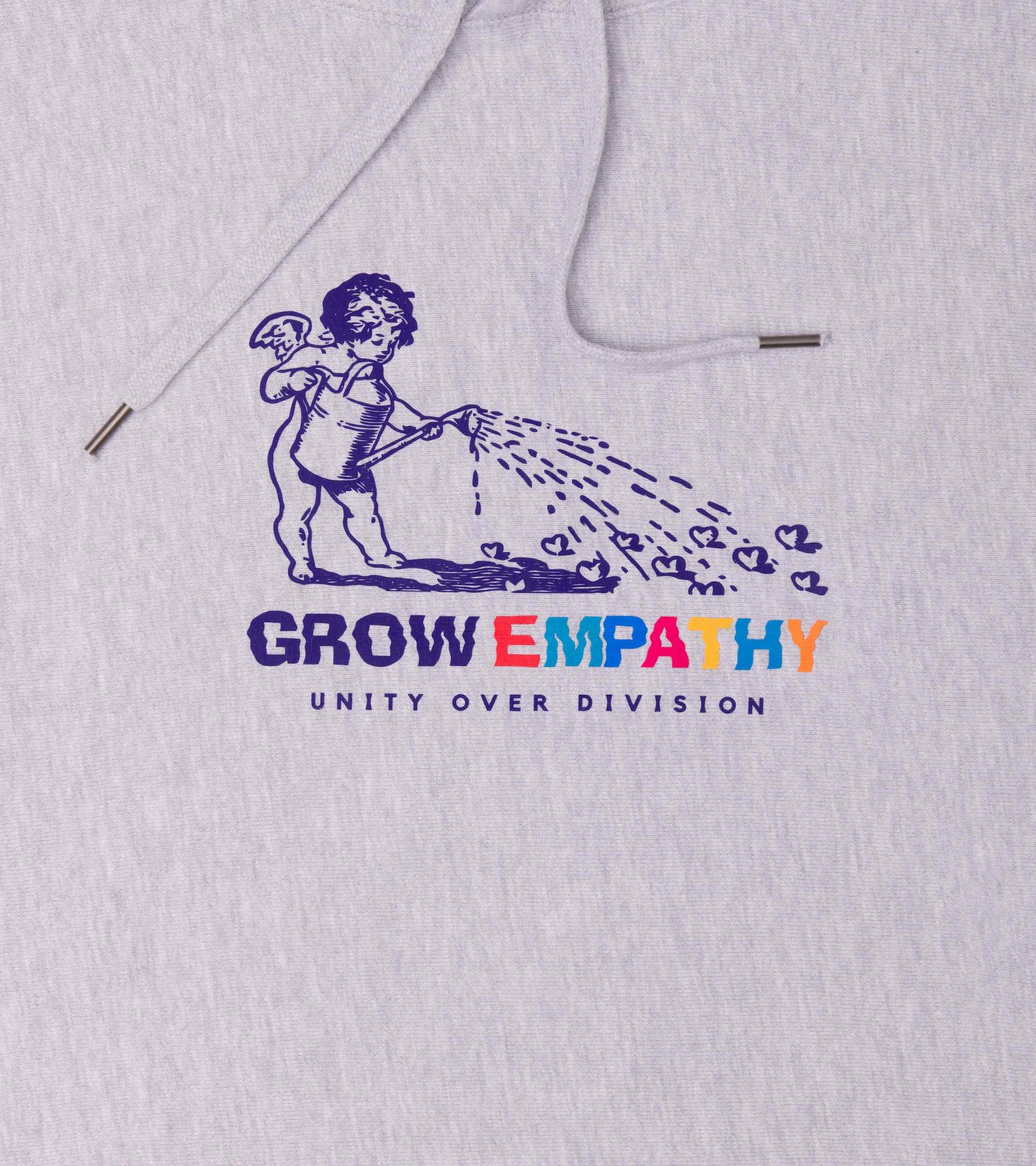 GROW EMPATHY HEAVYWEIGHT HOODIE GREY HEATHER